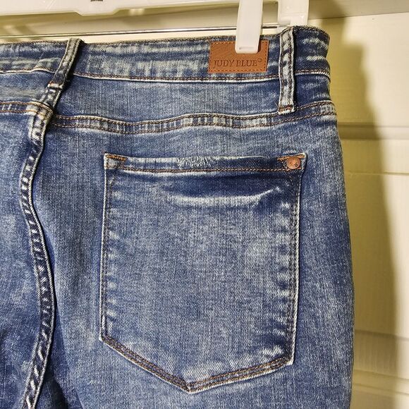 JUDY BLUE HI-WAIST ACID WASH SKINNY- 88158 Size 11 / 30 - Picture 2 of 10